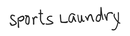 Sports Laundry in handwritten text